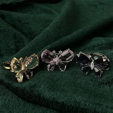 انگشتر جواهری پروانه برفین